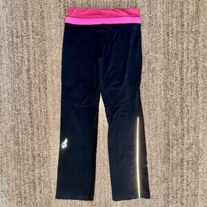 Lululemon Athletica Vintage Flared Yoga Pant Leggings in Pink/Black Size 8